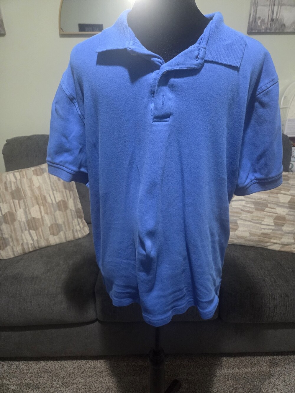 Men's Classic Blue Polo Shirt